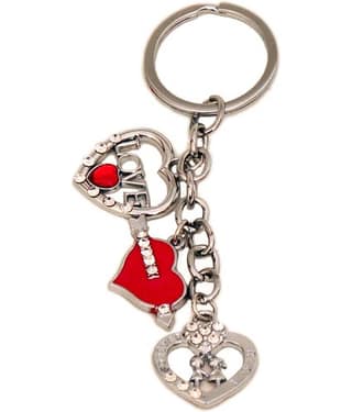 La Belleza - Red Men's Decorative Keychain ( Pack of 1 )