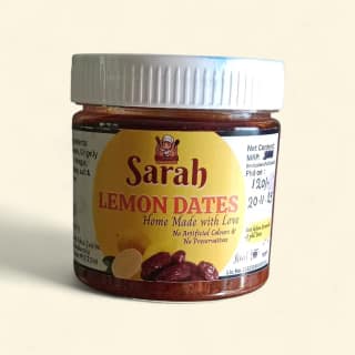 Eco-cater Lemon & Dates Pickle Sweet and Tangy Traditional Style – 250 g (Handmade, No Preservatives)