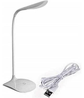 FIVANIO White Study Table Lamp ( Pack of 1 )