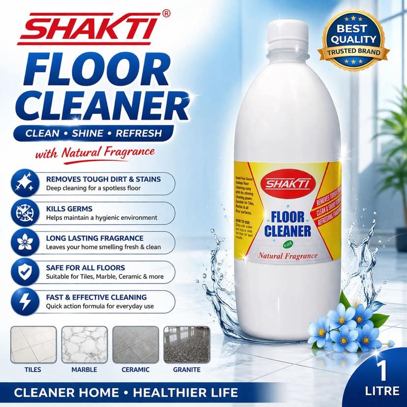 Shakti Floor Cleaner 1 Ltr - 4 Pcs Combo view 2