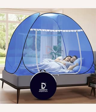 didhiti - Purple Polycotton Foldable Mosquito Net ( Pack of 1 )