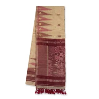 Sambalpuri Yellow Pink Heritage Bloom Handloom Saree