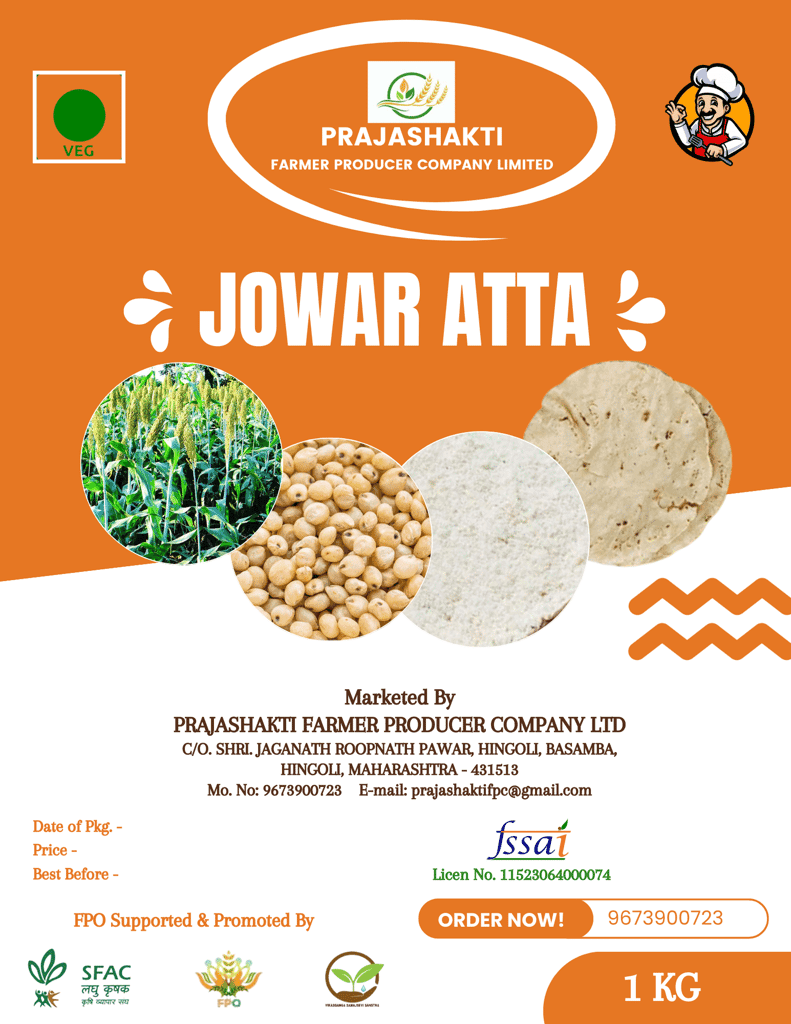 JOWAR ATTA, 1 KG view 2