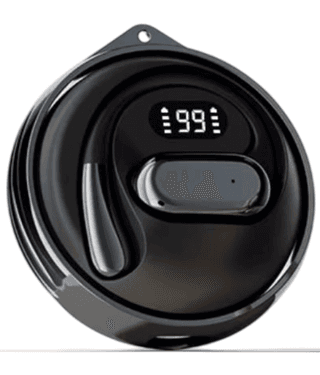 COREGENIX D88 OWS Open Ear TWS Earbuds | 45 Hrs of Playtime | Bluetooth v5.4 with AI-ENC | Skin Friendly Ear Hook | Environmental Awareness | 45ms Low Latency Gaming | IPX5 Water & Sweat Resistant | Black