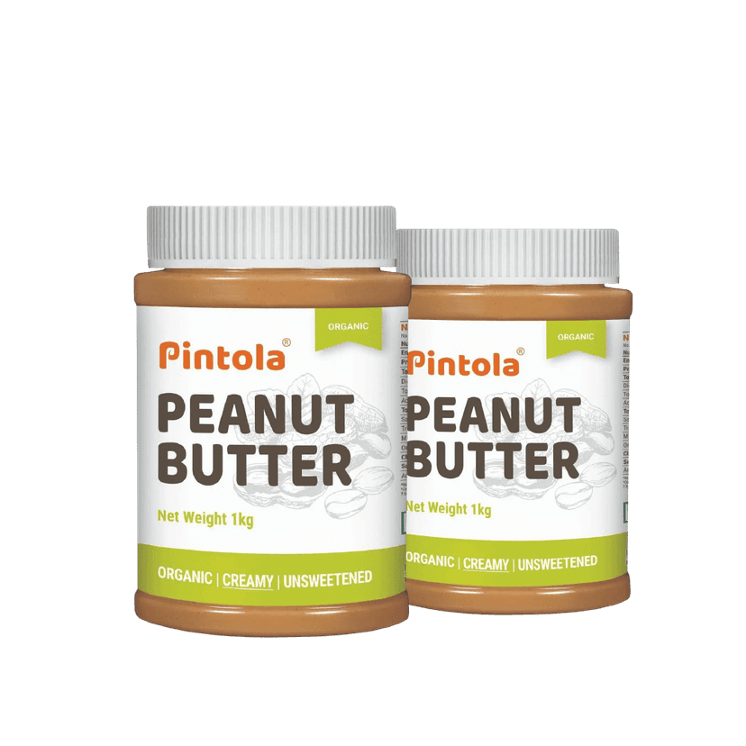 Pintola Organic Peanut Butter High in protein & fiber | Naturally Gluten Free, Zero Added Sugar, Zero Cholestrol | Unsweetened, Creamy Pintola Organic Peanut Butter High in protein & fiber | Naturally Gluten Free, Zero Added Sugar, Zero Cholestrol | Unsw view 2