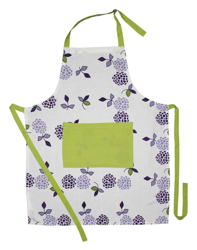 AIRWILL, 100% Cotton Designer Printed Aprons, Sized 65cm in Width & 80cm in Length with 1 Center Pocket, Adjustable Buckle on Top and 2 Long Ties on Both 2 Sides. Pack of 1 piece view 2