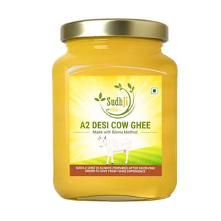 SUDHJI A2 Desi Cow Ghee | Traditional Bilona Method | Ayurvedic Ghrita