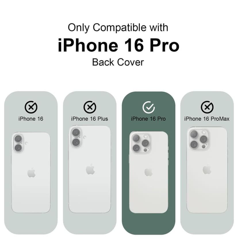 LIRAMARK Liquid Silicone Soft Back Cover Case for Apple iPhone 16 Pro view 2