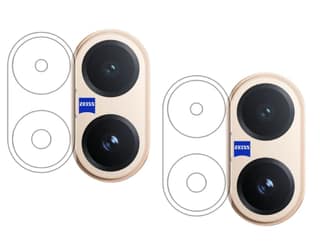 ISAAK Back Camera Lens Protector compatible for Vivo V60 5G (Pack of 2)