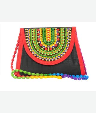 SUNESH CREATION Sling Bag Cotton Set of 1 ( Blue )