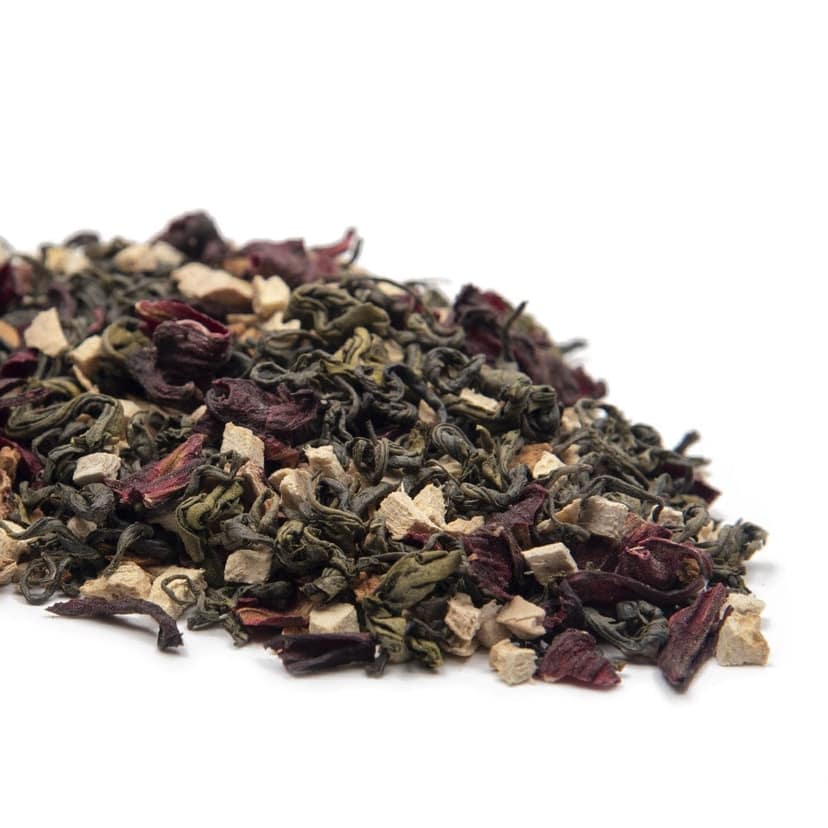 Udyan Tea Hibiscus Spice Green Tea | Fresh Dry Petals| Herbs for Relieving Constipation view 2