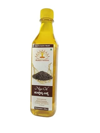 Pure Niger OIL 100% Natural OIL WOOD PRESSED COLD PRESSED UNFILTERED - Nature's Nutrient-Rich Elixir (500 ML)