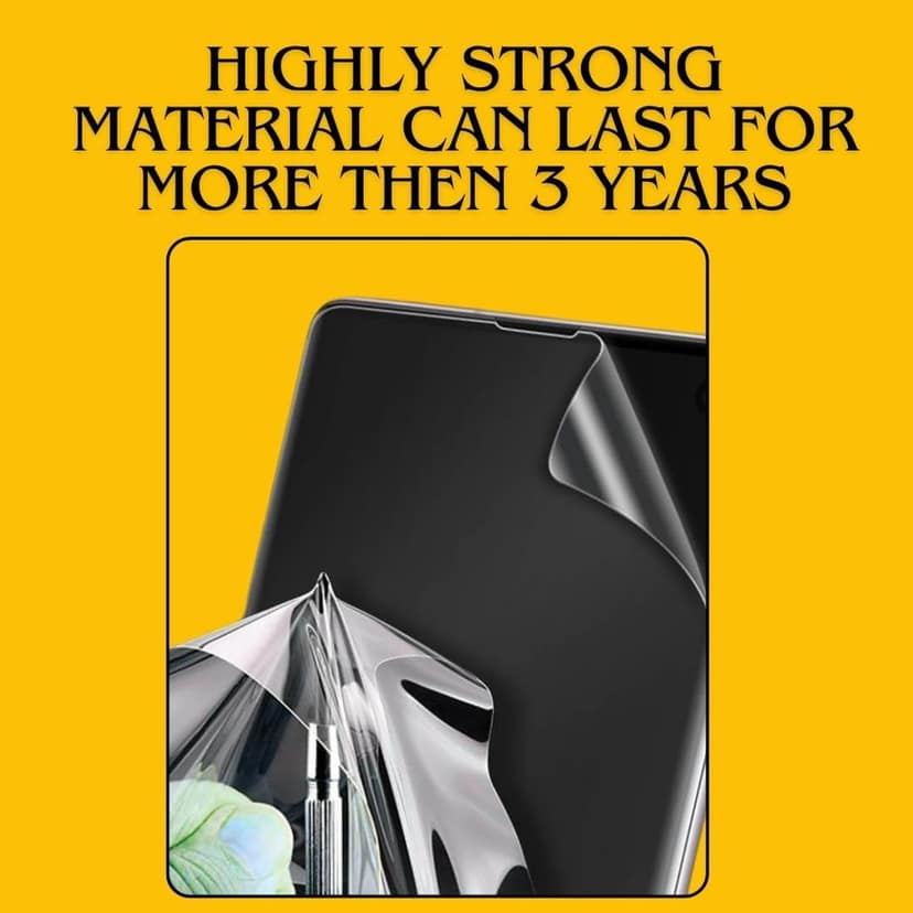 SKINOVITA Realme Front Glossy Screen Protector | Crystal Clear HD Display Protection with Smooth Touch & Full Coverage view 2
