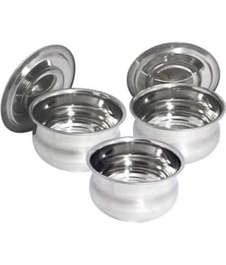 bartan hub stainless steel Serving Dishes
