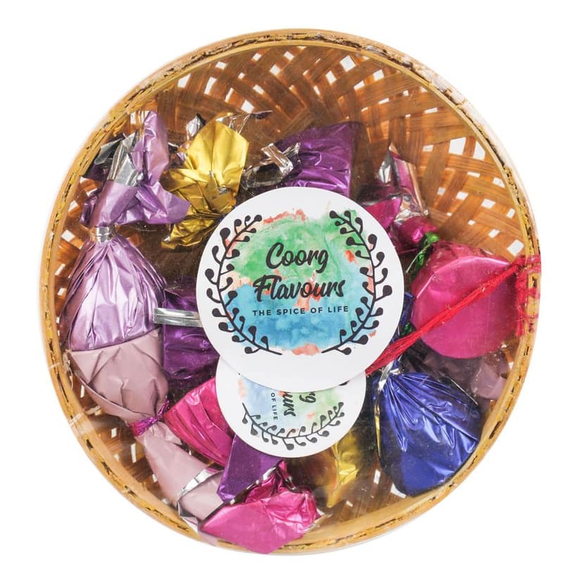 HOMEMADE COORG CHOCOLATES IN BAMBOO BASKET NO 3 view 2