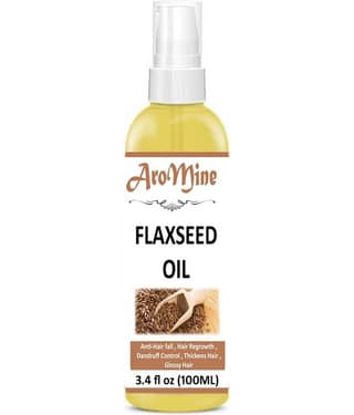 Aromine 100% Pure & Natural Flaxseed Oil- For Hair Growth 100 mL