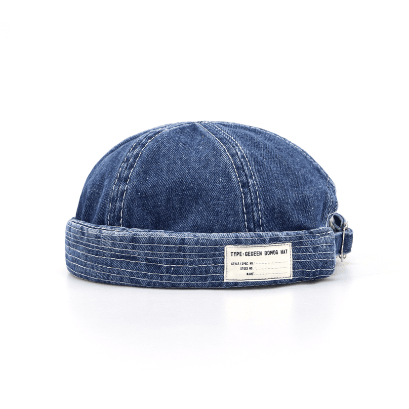 Unisex High Quality Hip Hop Melon Cap Bonnet Dad Caps Fashion Men Women Docker Cap Men Women Denim Warm Bucket Cap Brimless Hat view 2