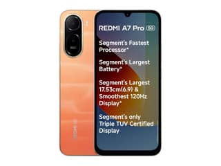 Redmi A7 Pro 5G Smartphone, 4GB RAM, 128GB Storage - Sunset Orange