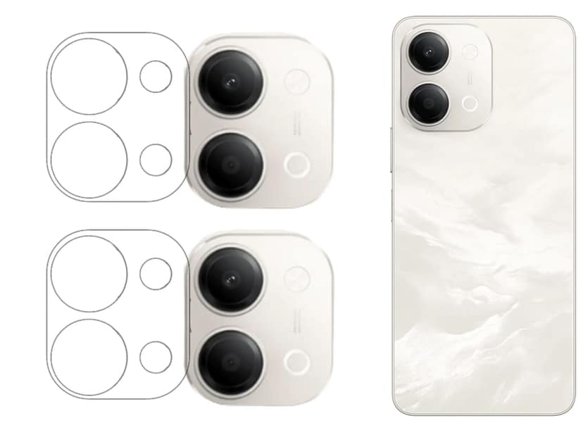 ISAAK Back Camera Lens Protector compatible for Vivo Y11 5G (Pack of 2)