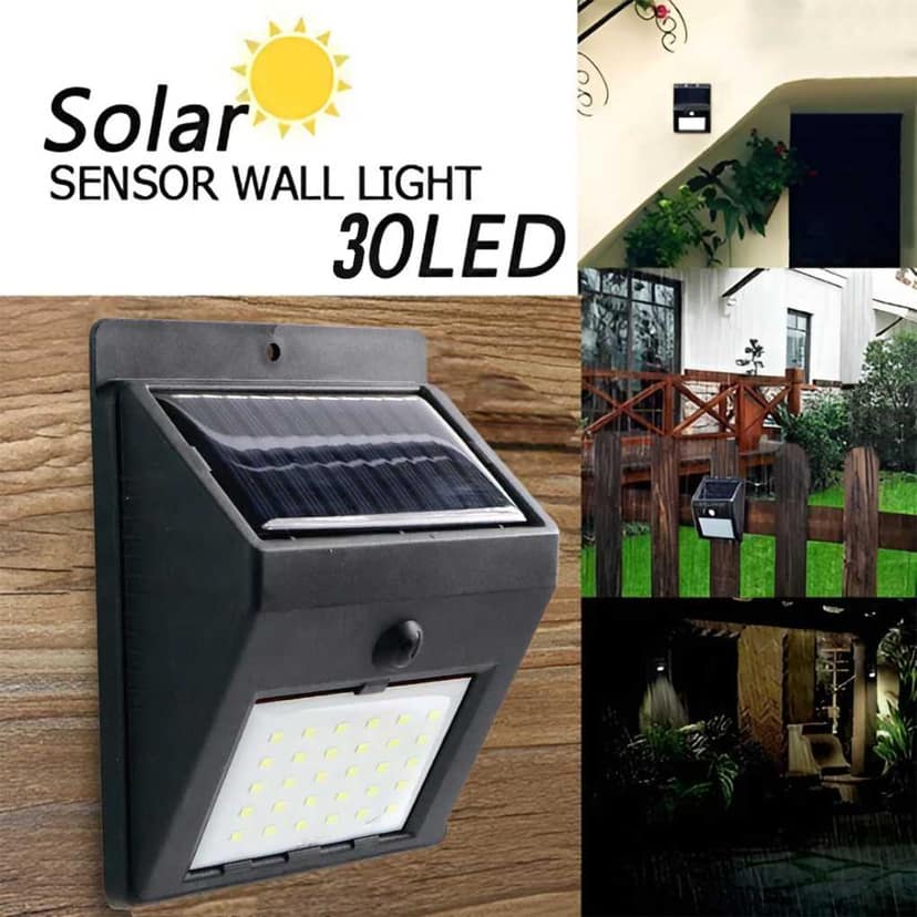Solar Powered LED Wall Light (1 Pc) view 2