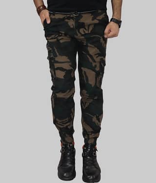 Urban Legends Regular Flat Men's Cargos - GREEN ( Pack of 1 )
