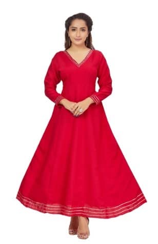 Red Anarkali - 7XL - Fashion By Palak Jain