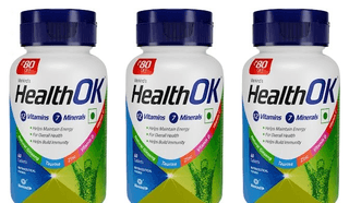 Mankind's Health OK Multivitamin With Natural Ginseng Taurine Power Daily Energy Alertness Vitamin D C & Other 18 Multivitamins Minerals For Overall Health 60 Tablets (Pack of 3)
