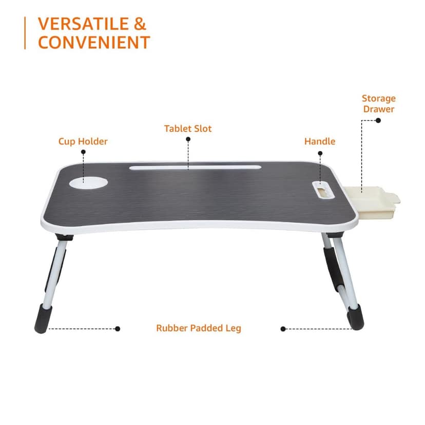 FIZIX Foldable Laptop Table FIZIX Foldable Laptop Table - Medium density fiberboard (MDF) view 2