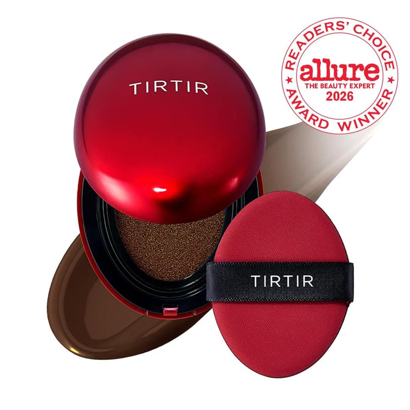 TIRTIR Mask Fit Red Cushion Foundation | Full coverage, Skin fit, Satin Glow Finish | Korean Cushion Foundation #51N FUDGE | 18g TIRTIR Mask Fit Red Cushion Foundation | Full coverage, Skin fit, Satin Glow Finish | Korean Cushion Foundation #51N FUDGE | view 2