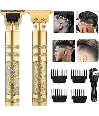 Gatih Hair Trimmer Gold Cordless Beard Trimmer With 120 minutes Runtime