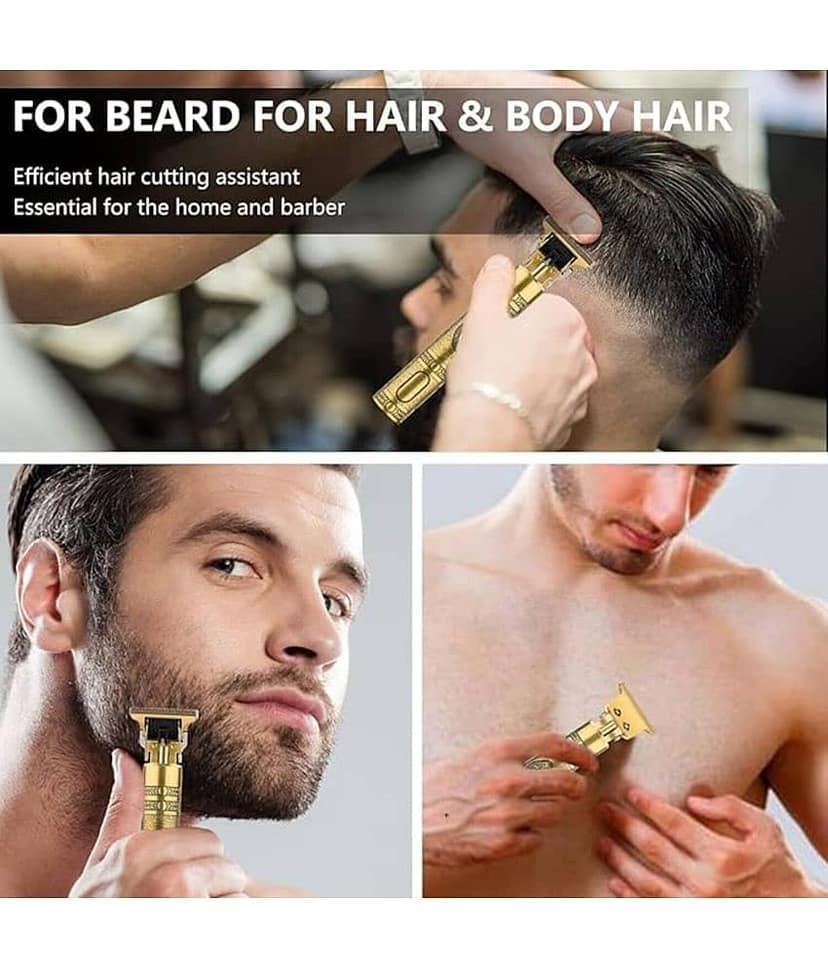 Gatih Hair Trimmer Gold Cordless Beard Trimmer With 120 minutes Runtime view 2