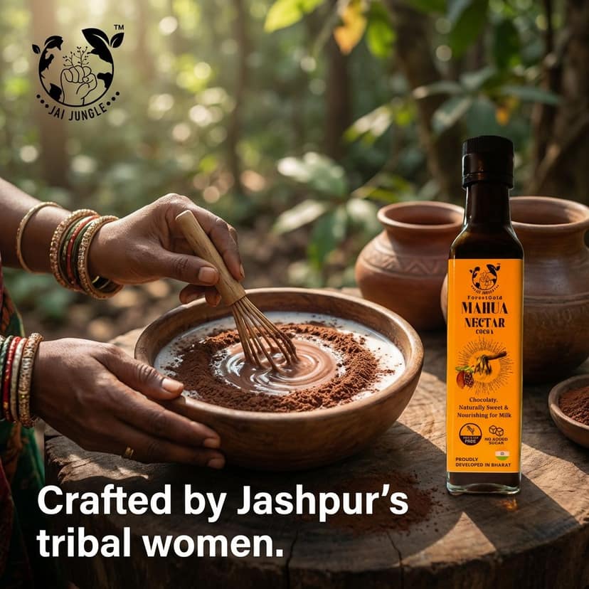 Mahua Nectar Cocoa : No Added Sugar Chocolaty Milk Mix view 2