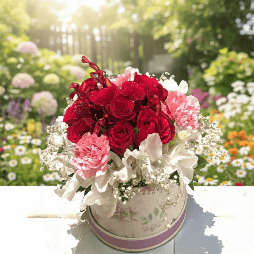 The Blooming Story Pink and Red Elegance in the Box view 2