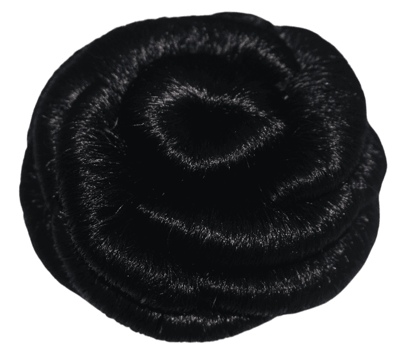 Elegant Black Hair Bun - Instant Chic Updo