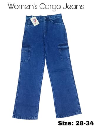 Women Cargo Jeans(size-32)