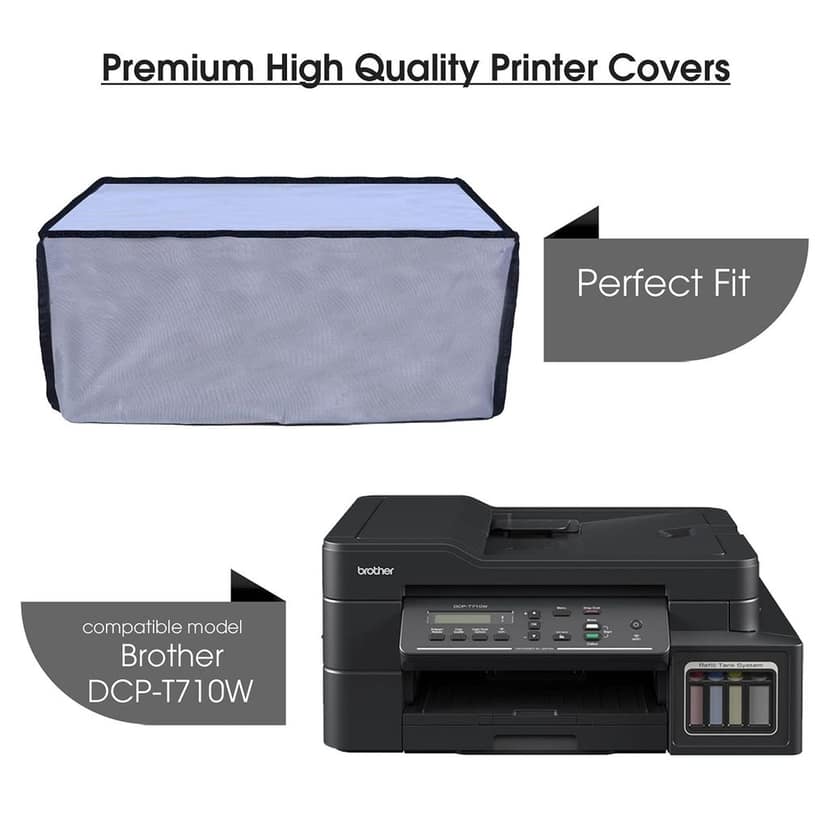 Palap Super Premium Dust Proof Printer Cover for Brother DCP-T710W Grey ; 48.5 x 43 x 24.5 Cms view 2