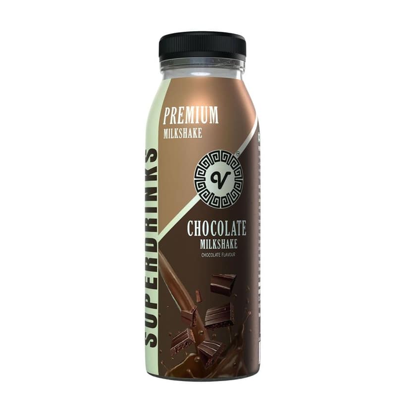 SUPERDRINKS Chocolate Milkshake | 180ml | Dairy Beverage | Thick Milkshake | Rich Cocoa Blend | Ready to Drink (Pack of 4) view 2