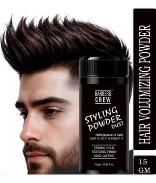 Barbers Crew hair styling powder for High Volume, Strong Hold Matte 15 gm