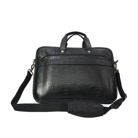 Fhs ExecutiveCraft Genuine Leather Laptop Briefcase: Elevate Your Professional Presence view 2