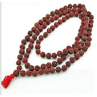 Ceylonmine- Gia Rudraksha Beads Mala Natural Shiv Power Beads 5 Mu
