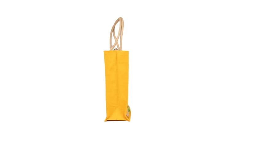 Feather Print Jute Tote Bag - Eco-Friendly & Stylish view 2