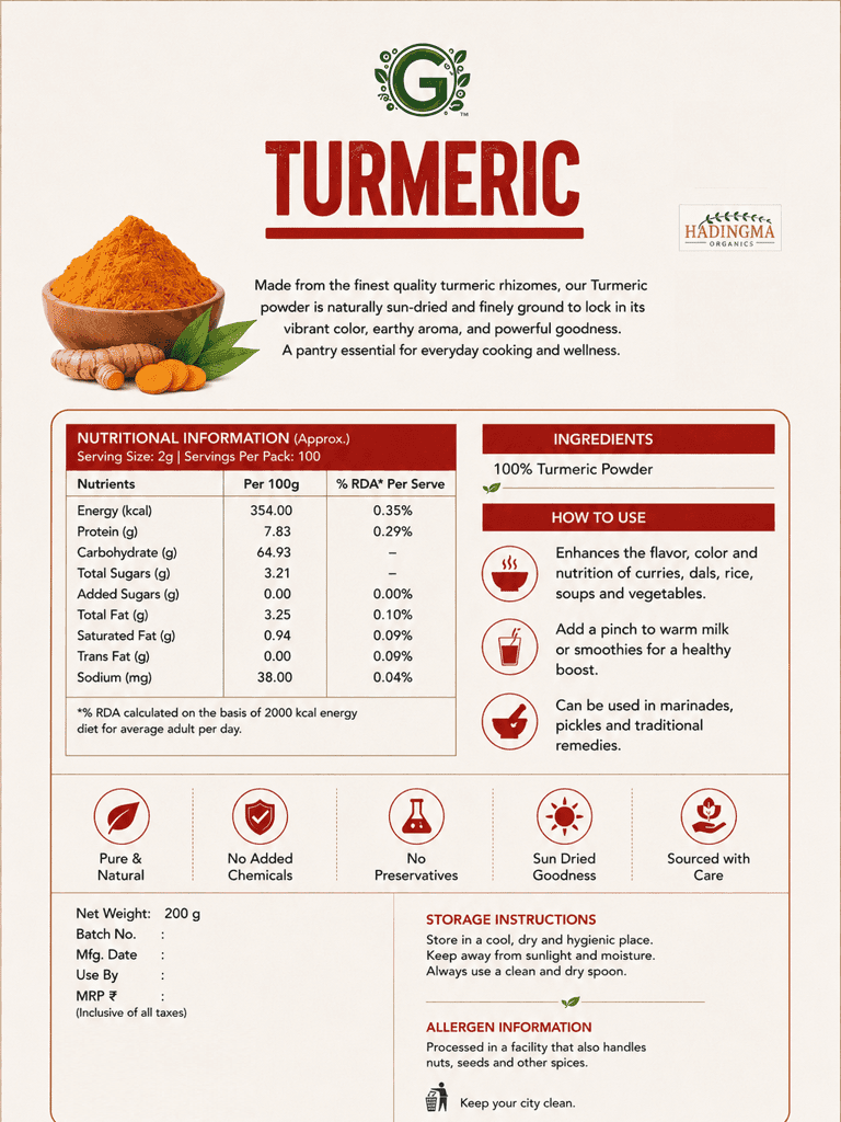 Turmeric Powder 200g view 2