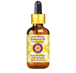 Deve Herbes Neroli Essential Oil (Citrus aurantium) with Glass Dropper Pure | Non-Sticky | Non-greasy | Lightweight | Men & Women | All Skin Types | Steam Distilled 5ml Deve Herbes Neroli Essential Oil (Citrus aurantium) with Glass Dropper Pure | Non-Sti