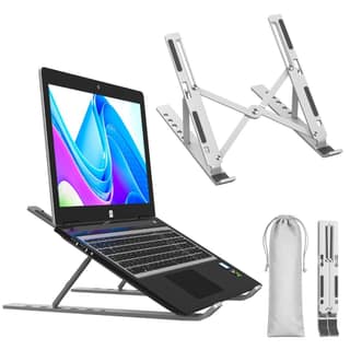 6 Angles Adjustable Aluminum Ergonomic Foldable Portable Laptop Riser Stand