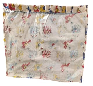 KALANKARI Handcrafted Cotton 1 SAREEE COVER er with Beautiful Floral Print and PVC Window, Washable and Reusable Kitchen Appliance Protector