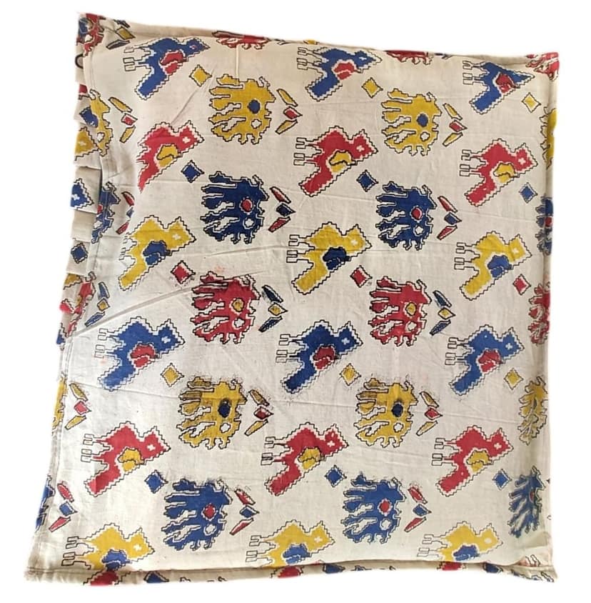 KALANKARI Handcrafted Cotton 1 SAREEE COVER er with Beautiful Floral Print and PVC Window, Washable and Reusable Kitchen Appliance Protector view 2