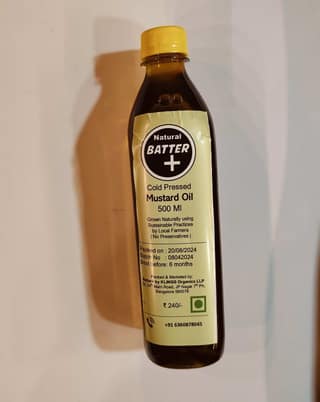 Batterplus Cold Pressed Mustard Oil 500 Ml