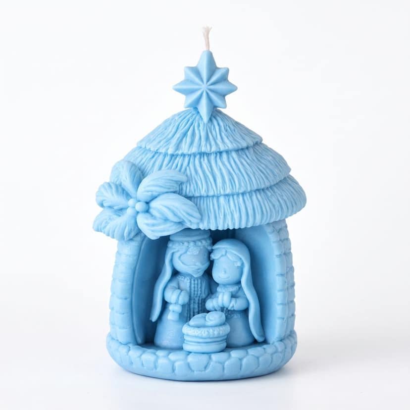 NATIVITY SCENE DECORATIVE CANDLE