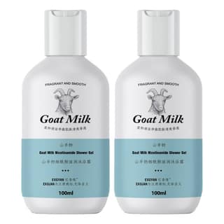 Velocius Enterprise Goat Milk Mousse Body Wash Moisturizing Shower Gel, Hydrating Body Care for Women and Men, Korean Radiance Butter (100ml) (2pcs)