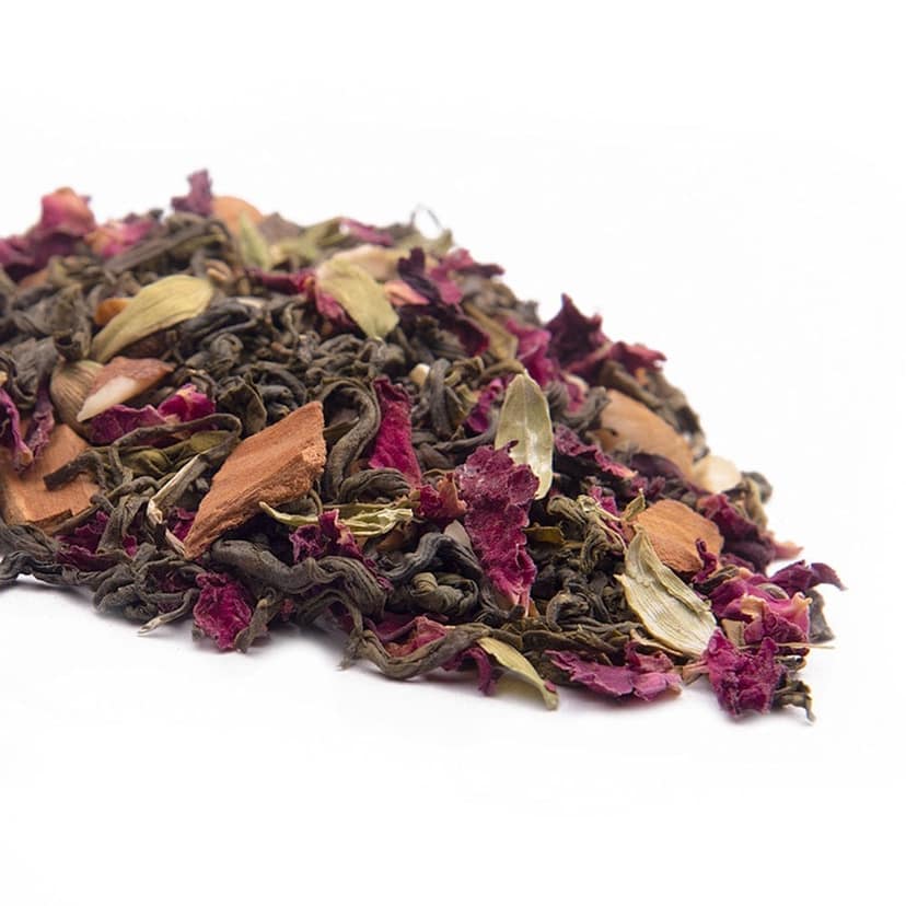 Udyan Tea Kashmiri Saffron Kahwa Green Tea | 100% Natural Ingredients Loose Leaf Tea | Antioxidant-Rich Blend for Enhanced Digestion & Detox view 2